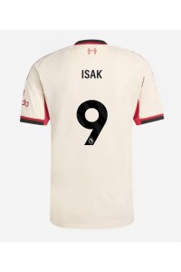 Liverpool Alexander Isak #9 Jalkapallovaatteet Vieraspaita 2025-26 Lyhythihainen